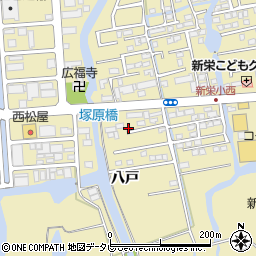 佐賀県佐賀市鍋島町八戸1140-14周辺の地図