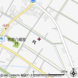福岡県久留米市荒木町今周辺の地図