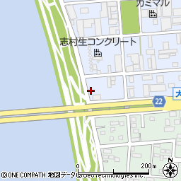 大分県大分市青崎1丁目1-3周辺の地図