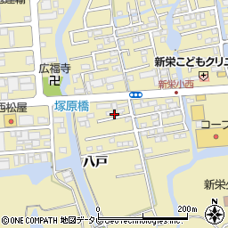佐賀県佐賀市鍋島町八戸1140-6周辺の地図