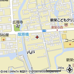 佐賀県佐賀市鍋島町八戸1140-6周辺の地図