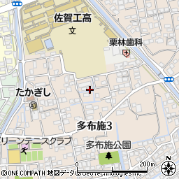 佐賀県佐賀市多布施3丁目8-28周辺の地図