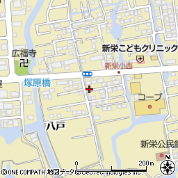 佐賀県佐賀市鍋島町八戸1243-5周辺の地図