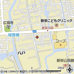 佐賀県佐賀市鍋島町八戸1243-6周辺の地図