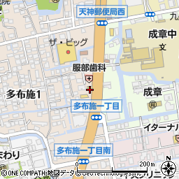 佐賀県佐賀市多布施1丁目5-43周辺の地図