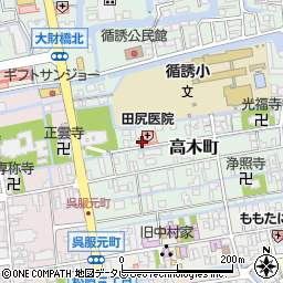 田尻医院周辺の地図
