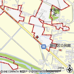 福岡県久留米市荒木町藤田305周辺の地図