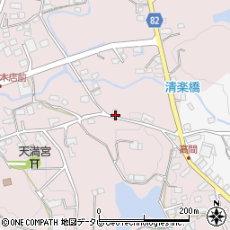福岡県八女郡広川町日吉878周辺の地図
