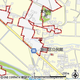 福岡県久留米市荒木町藤田1010周辺の地図
