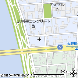 大分県大分市青崎1丁目1-15周辺の地図