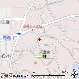 福岡県八女郡広川町日吉757周辺の地図