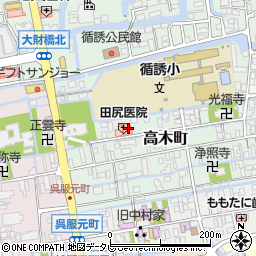 佐賀県佐賀市高木町周辺の地図