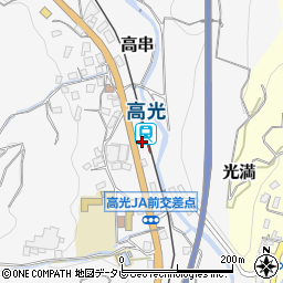 愛媛県宇和島市周辺の地図