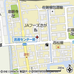 株式会社西原商会九州　佐賀営業所周辺の地図