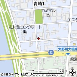 株式会社キヨナガ大分営業所周辺の地図