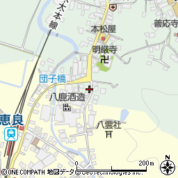 大分県玖珠郡九重町恵良587周辺の地図
