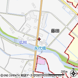 福岡県久留米市荒木町藤田166周辺の地図