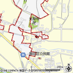 福岡県久留米市荒木町藤田1004周辺の地図