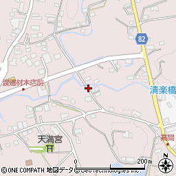 福岡県八女郡広川町日吉874周辺の地図