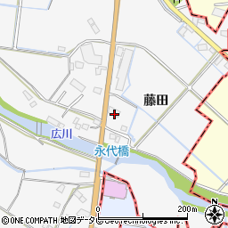 福岡県久留米市荒木町藤田168周辺の地図