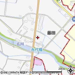 福岡県久留米市荒木町藤田168-1周辺の地図