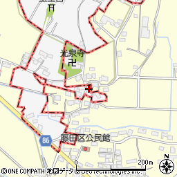 福岡県久留米市荒木町藤田986-1周辺の地図