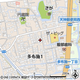 佐賀県佐賀市多布施1丁目7-40周辺の地図