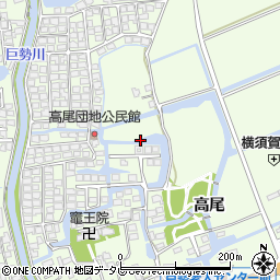 佐賀県佐賀市巨勢町（高尾）周辺の地図