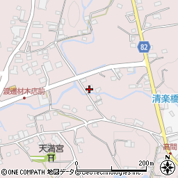 福岡県八女郡広川町日吉873周辺の地図