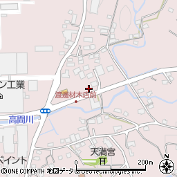 福岡県八女郡広川町日吉802-1周辺の地図