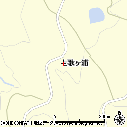 長崎県佐世保市鹿町町上歌ヶ浦周辺の地図