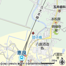大分県玖珠郡九重町恵良8周辺の地図