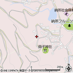 佐賀県多久市東多久町納所平林周辺の地図