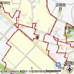 福岡県久留米市荒木町藤田323-2周辺の地図