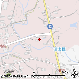 福岡県八女郡広川町日吉861周辺の地図