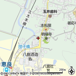 大分県玖珠郡九重町恵良577-1周辺の地図
