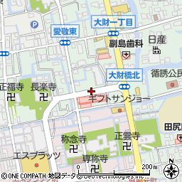 副島病院前周辺の地図