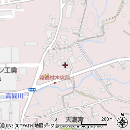 福岡県八女郡広川町日吉803-1周辺の地図