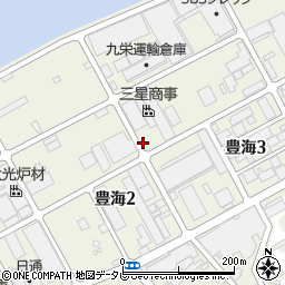 中山三星建材株式会社　大分工場周辺の地図