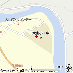 日田市立大山小中学校周辺の地図