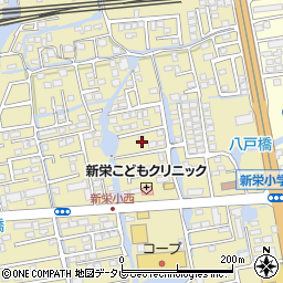 佐賀県佐賀市鍋島町八戸1408-1周辺の地図