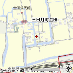 佐賀県小城市三日月町金田1269周辺の地図