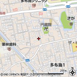 佐賀県佐賀市多布施2丁目10-27周辺の地図