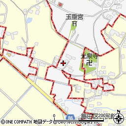 福岡県久留米市荒木町藤田1033周辺の地図