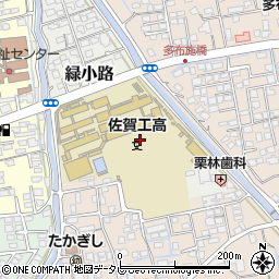 佐賀県佐賀市緑小路周辺の地図