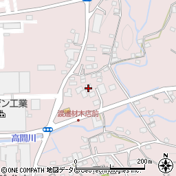 福岡県八女郡広川町日吉803周辺の地図