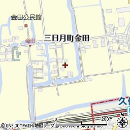 佐賀県小城市三日月町金田1246周辺の地図