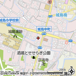 ファミリーマート久留米城島店周辺の地図