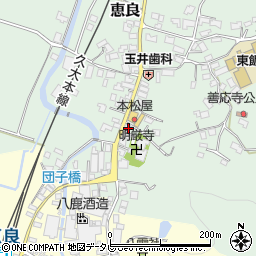 大分県玖珠郡九重町恵良596周辺の地図