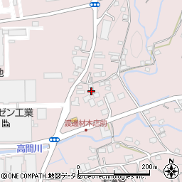 福岡県八女郡広川町日吉800-2周辺の地図